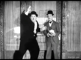 Classic Laurel & Hardy wetlook