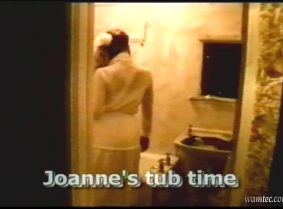 Jo in the tub in 1991